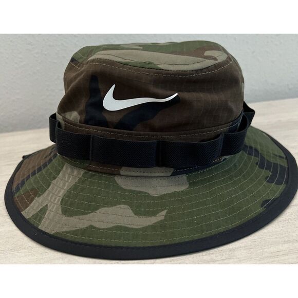 Nike FB5622-222 Dri-Fit Sz Small APEX Boonie Camo Bucket Hat Adult Unisex - Picture 2 of 10